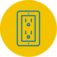 Electrical outlet icon